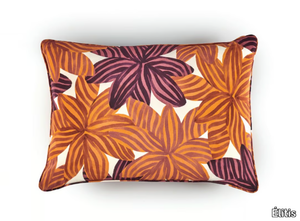 BEE FLOWER - Rectangular silk cushion with floral pattern _ Élitis