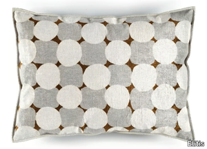 BORSALINO - Rectangular geometric velvet cushion _ Élitis