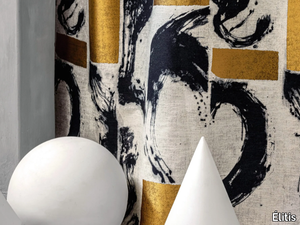 CRAFT CHIC - ALLEGORIA - Fabric with graphic pattern for curtains _ Élitis