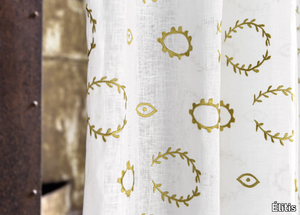 EFFIGIE - AFFINITY - Embroidered linen fabric _ Élitis