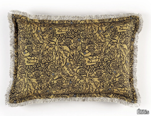 IMAGINARIUM - Linen cushion with floral pattern _ Élitis