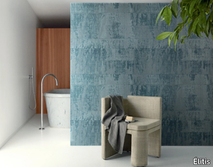 LA CARAVANE - VP 880 - Solid-color textile effect vinyl wallpaper _ Élitis