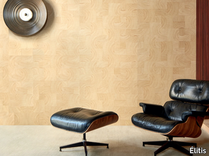 MARQUETERIES - EMPREINTES - Handmade indoor wooden wall tiles _ Élitis