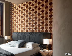 MARQUETERIES - LE JEU DE DAME - Handmade indoor wooden wall tiles _ Élitis