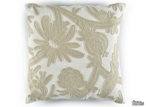 PARADISE - Square embroidered linen cushion _ Élitis
