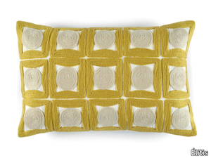 SAMSARA - Rectangular geometric linen cushion _ Élitis