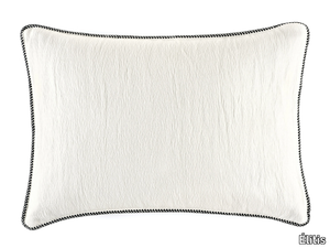 WAVELETS - Solid-color rectangular cotton cushion _ Élitis