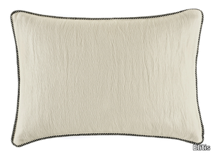 WAVES - Solid-color rectangular cotton cushion _ Élitis