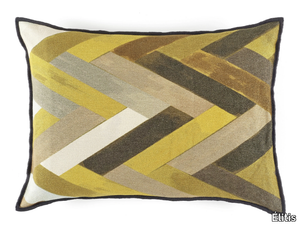 WOODY - Motif rectangular chenille cushion _ Élitis