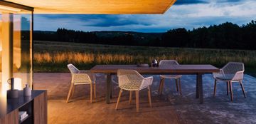Maia Dining Armchair Teak Legs