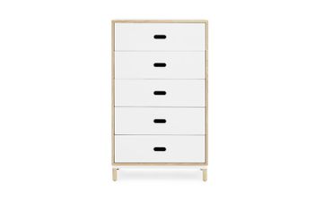Kabino Dresser w. 5 Drawers Grey