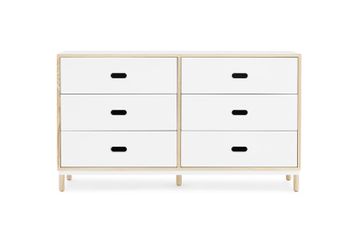 Kabino Dresser w. 6 Drawers Grey