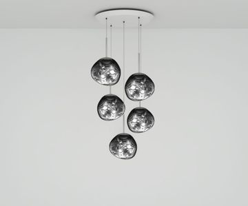 Melt Mini LED Chrome Round Pendant System