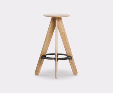 Slab Bar Stool Natural