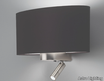 NAPOLI READER - Adjustable LED reading lamp in steel and fabric _ Astro Lighting