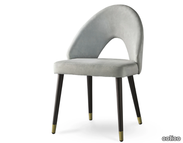 DIANA.F - Fabric chair with ash base _ colico
