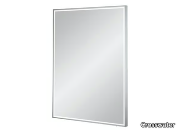 MPRO - Rectangular wall-mounted framed aluminium mirror _ Crosswater