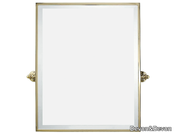 CHELSEA - Tilting brass framed bathroom mirror _ Devon&Devon