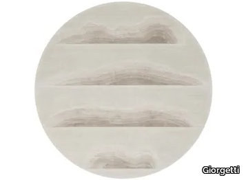 HALOS - Round rug in wool and bamboo silk _ Giorgetti