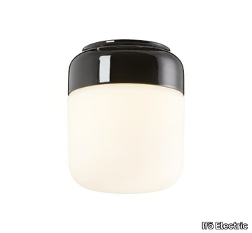 OHM 140 - Matt opal glass and porcelain LED wall lamp / ceiling lamp _ Ifö Electric