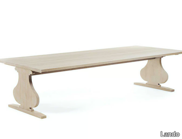FRANCIS - Rectangular solid wood dining table _ Lando