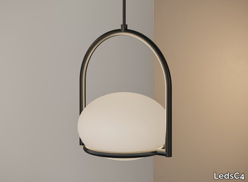 COCO SINGLE - Polycarbonate pendant lamp _ LedsC4