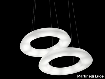 CIRCULAR POL J - LED dimmable polyethylene pendant lamp _ Martinelli Luce