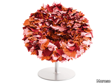 BOUQUET - Swivel fabric armchair with removable cover _ Moroso