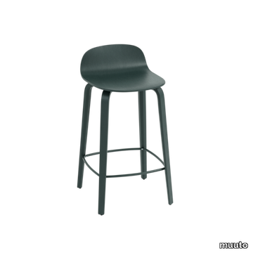 Visu Counter Stool Wood Base - 65 cm / 25.6"
