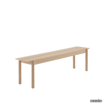 Linear Wood Bench