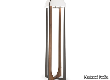 KENDO - Wooden and metal floor lamp _ Natuzzi Italia
