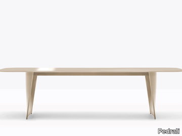 FRANK - Rectangular aluminium dining table _ Pedrali