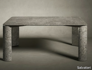 TAULA - Square marble table _ Salvatori