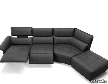 ADRIA - Corner sectional leather sofa _ Sofanella