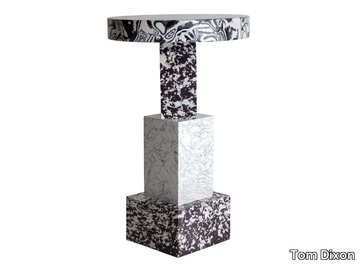 SWIRL TABLE TALL - Marble high side table _ Tom Dixon