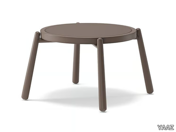 TURTLE - Round aluminium garden side table _ YAAZ