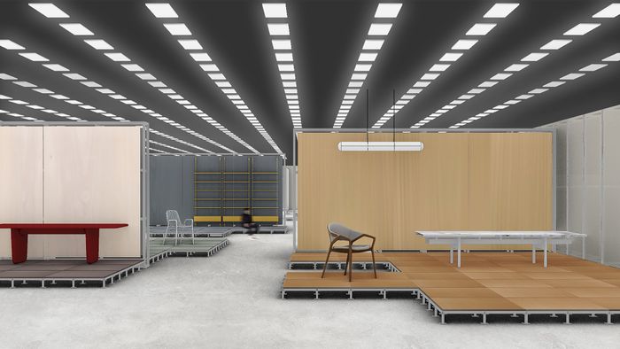 Salone Raritas 2026 pavilion render by Formafantasma