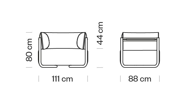 Cosmo Easy Chair Dimensions