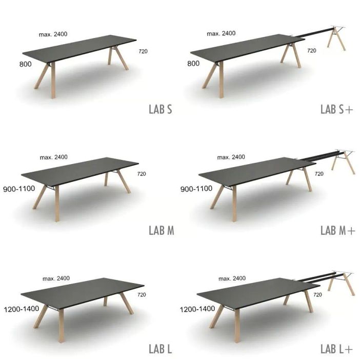 LAB Rectangular Wooden Meeting