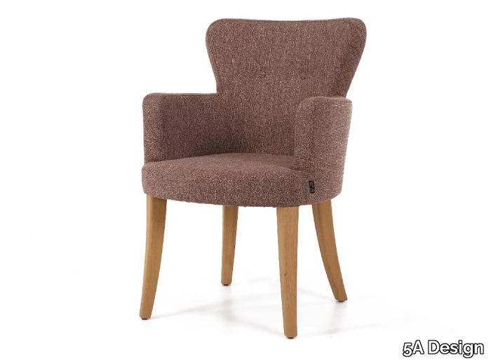 CUORE - Upholstered fabric chair with armrests _ 5A Design