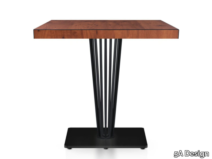 CURVO SQUARE - Square powder coated steel table _ 5A Design