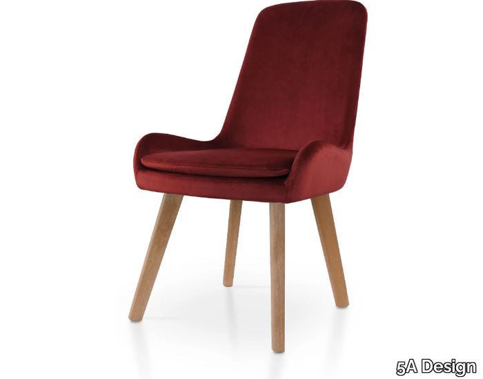 DOLPHIN OAK - Upholstered fabric chair _ 5A Design