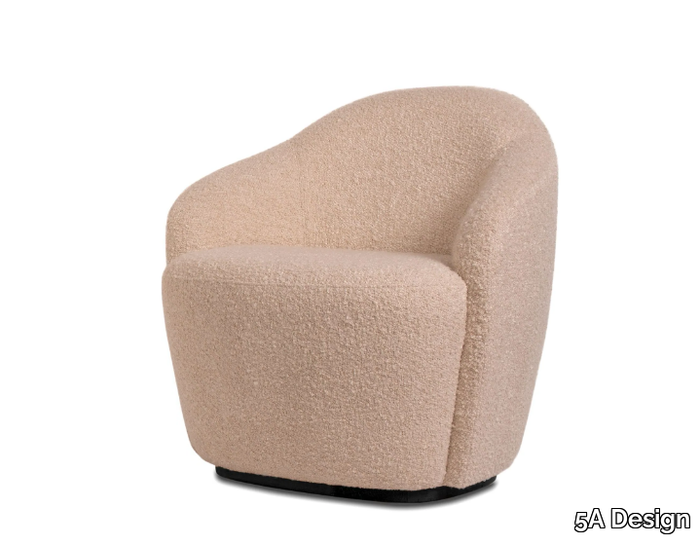 GLOBE LOUNGE - Upholstered fabric easy chair _ 5A Design