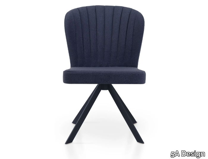 GLORIA SPIDER - Upholstered trestle-based fabric chair _ 5A Design