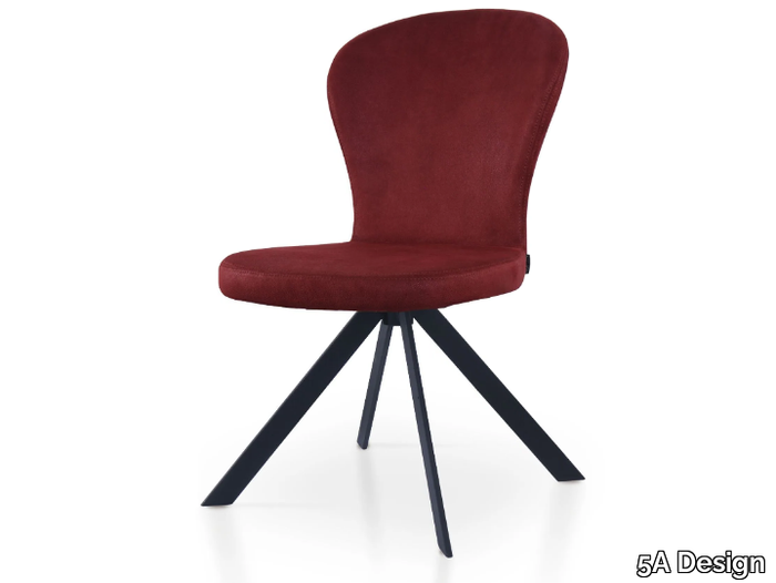 HERA SPIDER - Trestle-based leather chair _ 5A Design