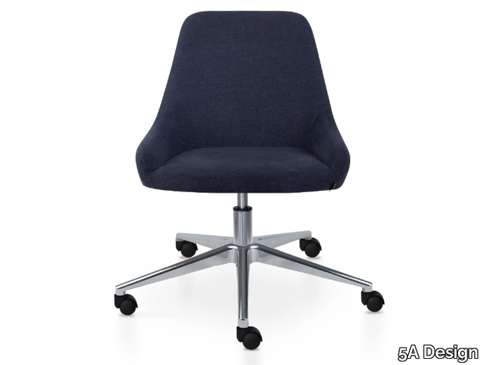 PREMIERE 5 WAYS - Upholstered swivel fabric office chair _ 5A Design