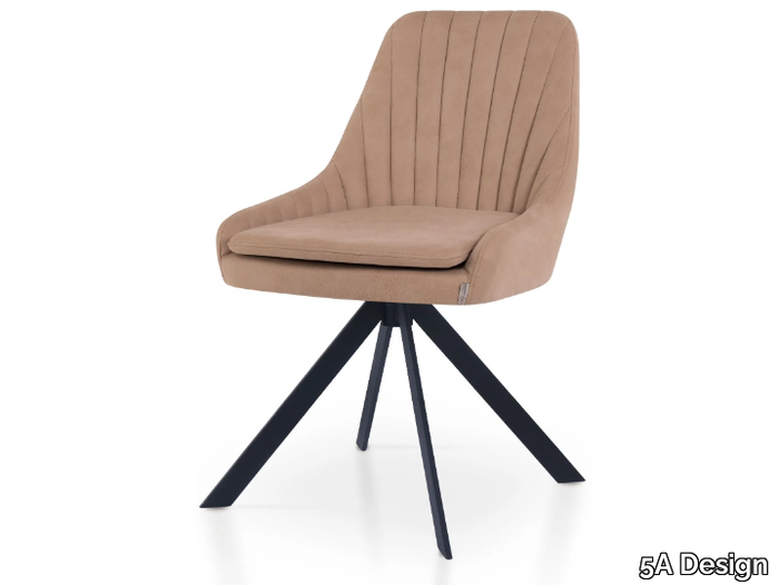 PREMIERE SPIDER - Trestle-based leather chair _ 5A Design