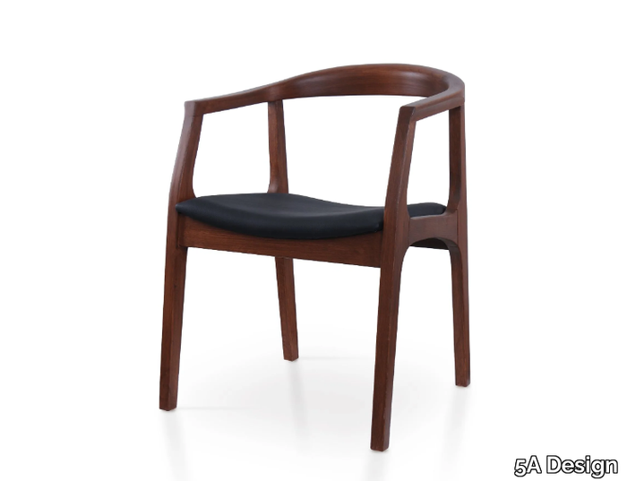 VALE - Beech chair with armrests _ 5A Design