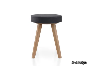 DIEGO OAK - Low fabric stool _ 5A Design