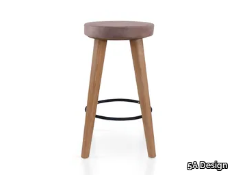 DIEGO BAR - Leather barstool _ 5A Design